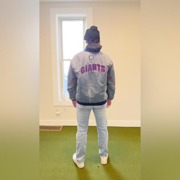 90s Starter New York Giants Authentic Pro Line Satin Jacket XL